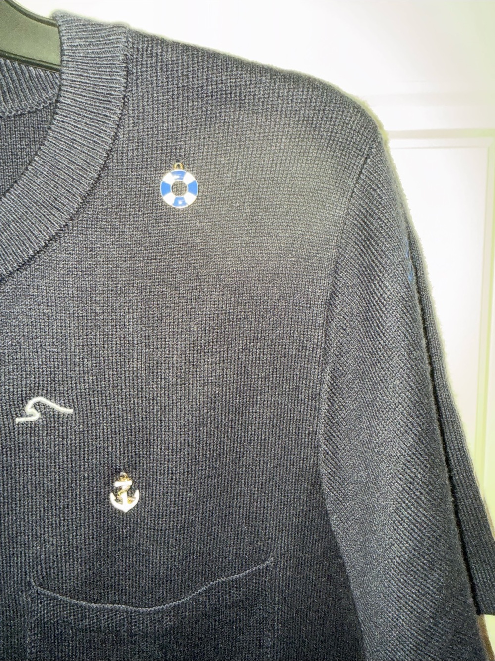 Cute Nautical Embroidered Sweater - Picture 4 of 5